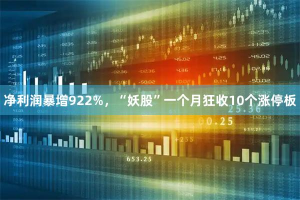 净利润暴增922%，“妖股”一个月狂收10个涨停板